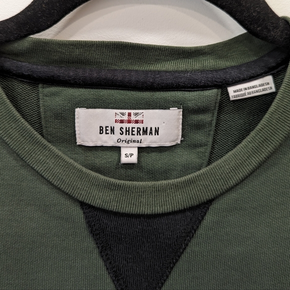 Ben Sherman Green Crewneck Sweatshirt - Picture 4 of 5